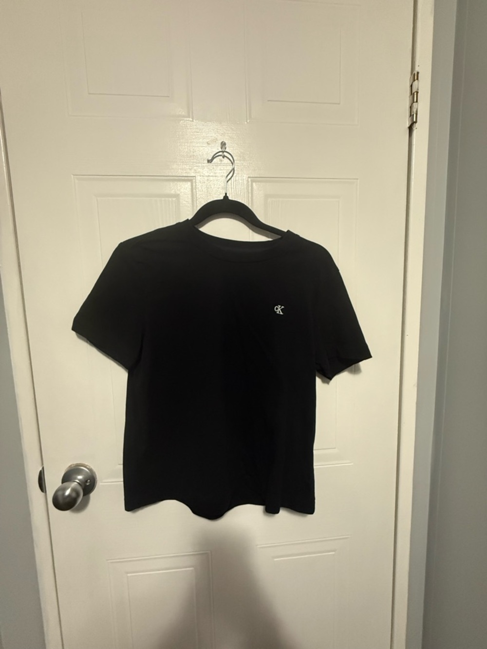 Calvin Klein Black Crew Neck T-Shirt with CK Chest Logo